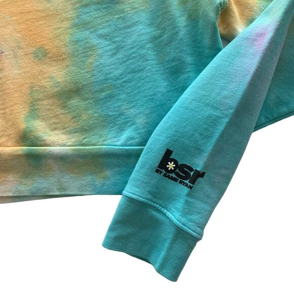 By Samii Ryan | Don’t Play Me Multicolor Tie Dye Cropped Sweatshirt Small - Picture 3 of 10